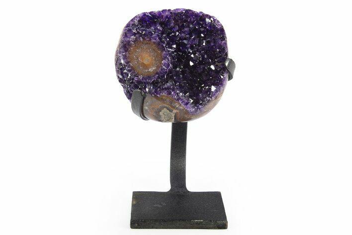 Amethyst Geode With Metal Stand - Uruguay #306924